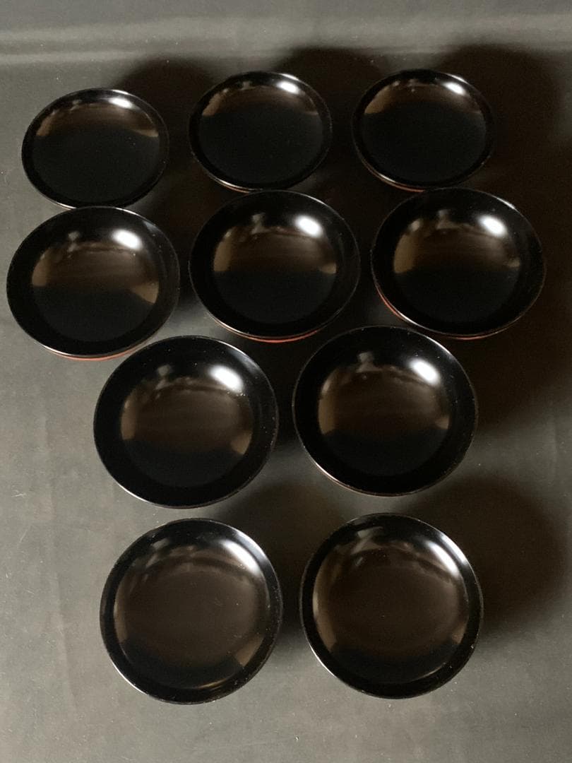 輪島塗 塩安製 天然木 秀衡椀 10客 煮物椀 共箱 茶