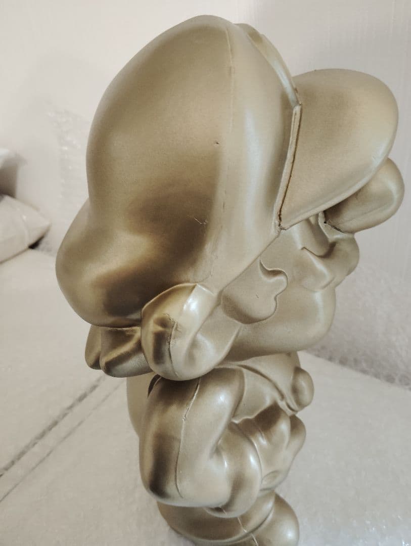 【非売品】任天堂 店頭ディスプレイ 黃金のマリオ像 ゴールドスーパーマリオ レア