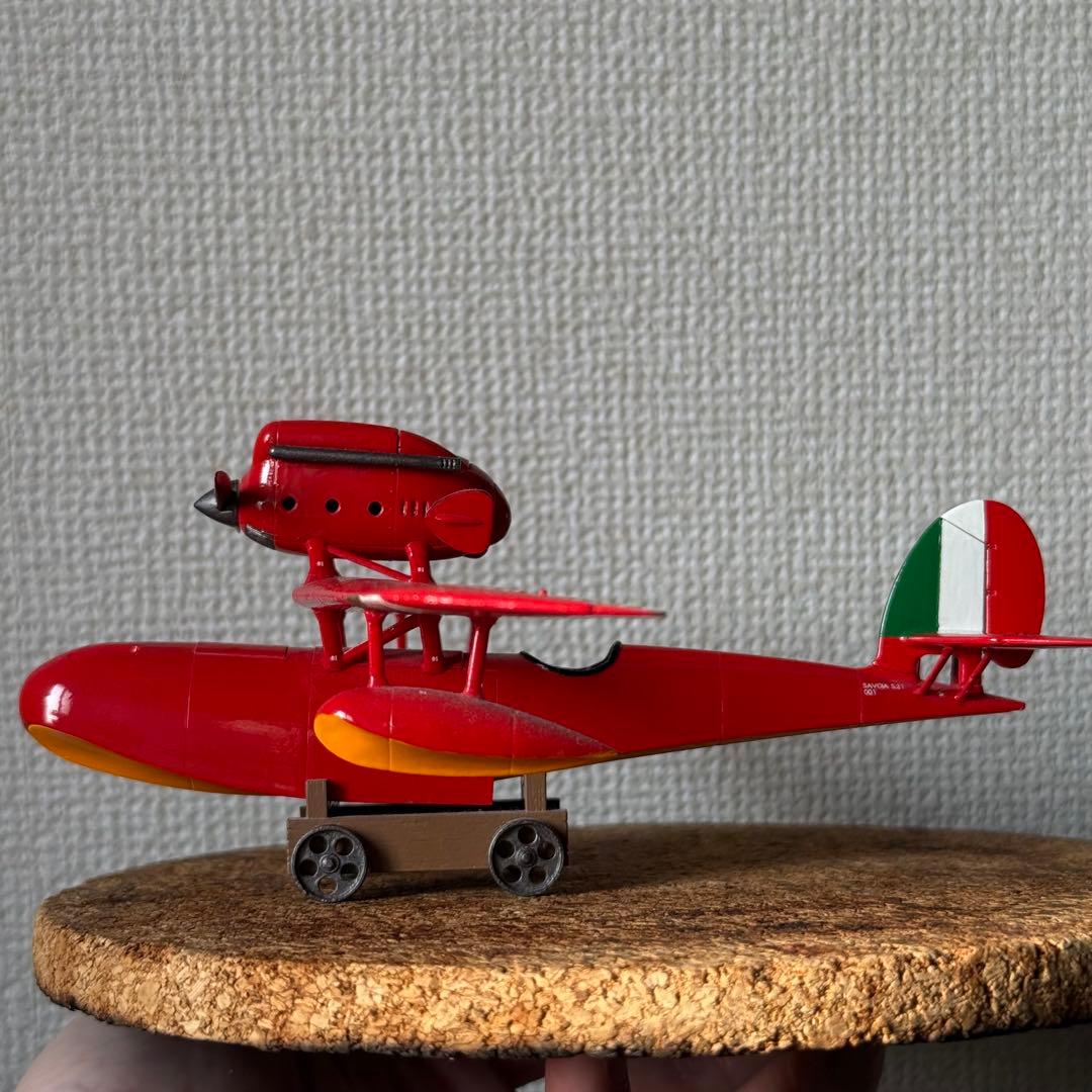 Savoia 1/48 ジブリ 紅の豚 サボイア プラモデル 自作 筆塗り
