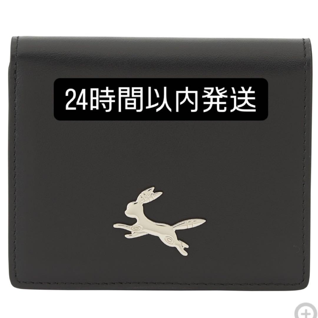 ポケモン 本革三つ折り財布 ブラッキー
