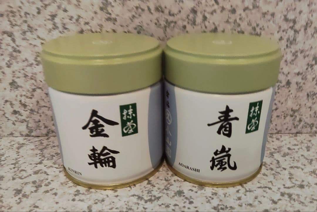 宇治 丸久小山園 抹茶 金輪40g缶 青嵐40g缶