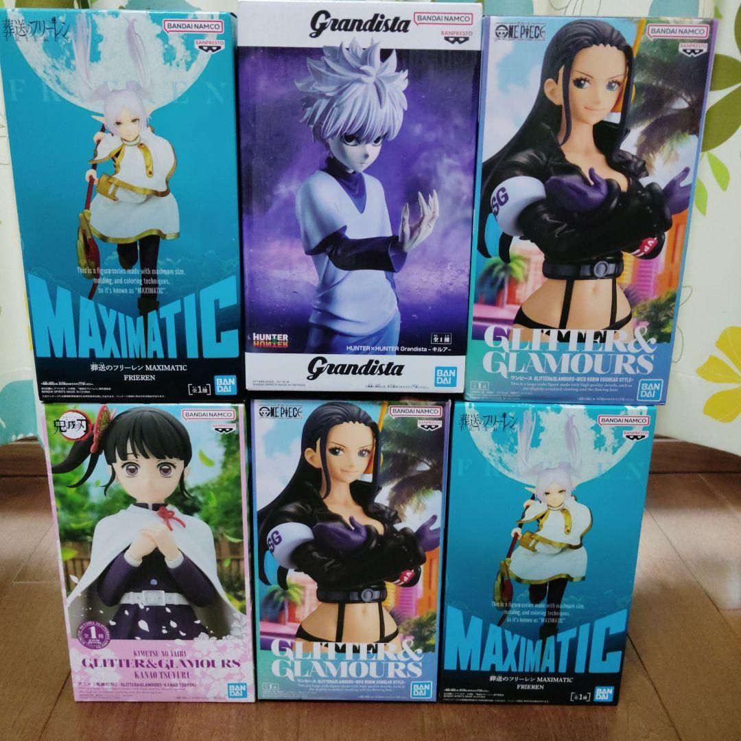ワンピース ハンターハンター フリーレン 鬼滅の刃フィギュア 6体