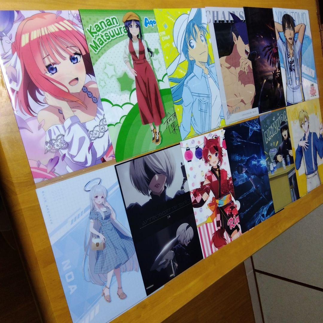 ①アニメ ノンジャンル 美少女など A−4クリアファイル まとめ売り