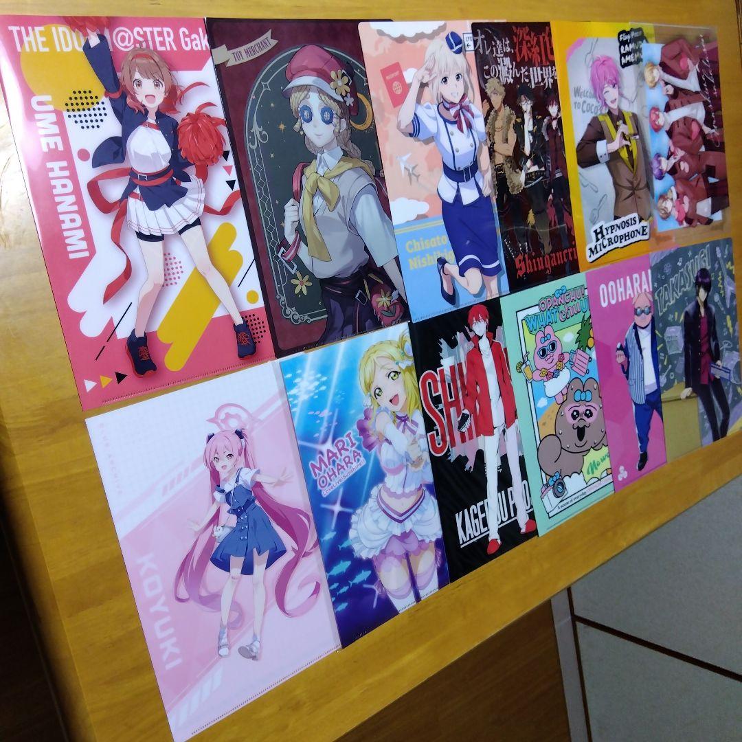 ①アニメ ノンジャンル 美少女など A−4クリアファイル まとめ売り