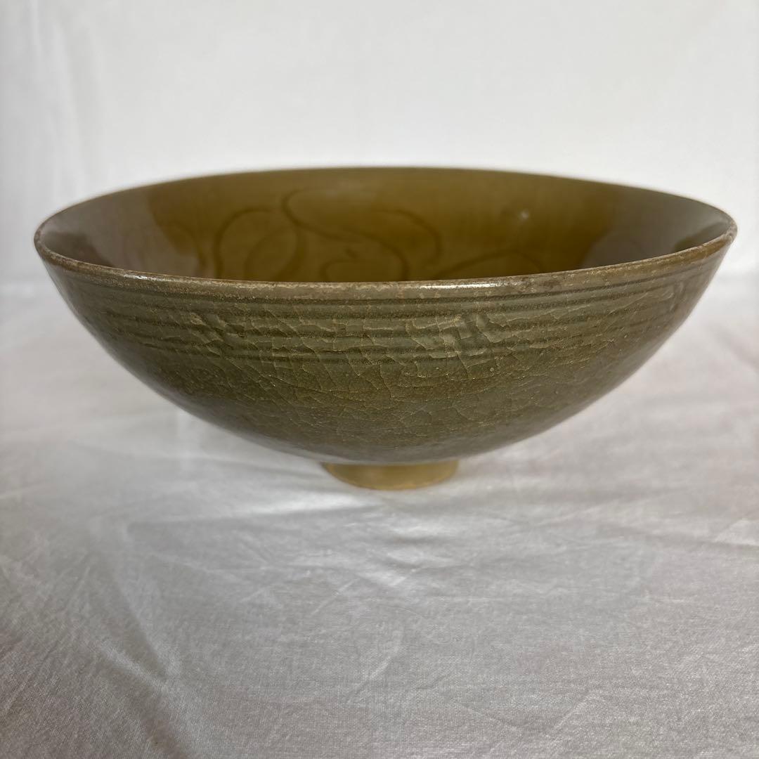 耀州窯 刻花文大鉢