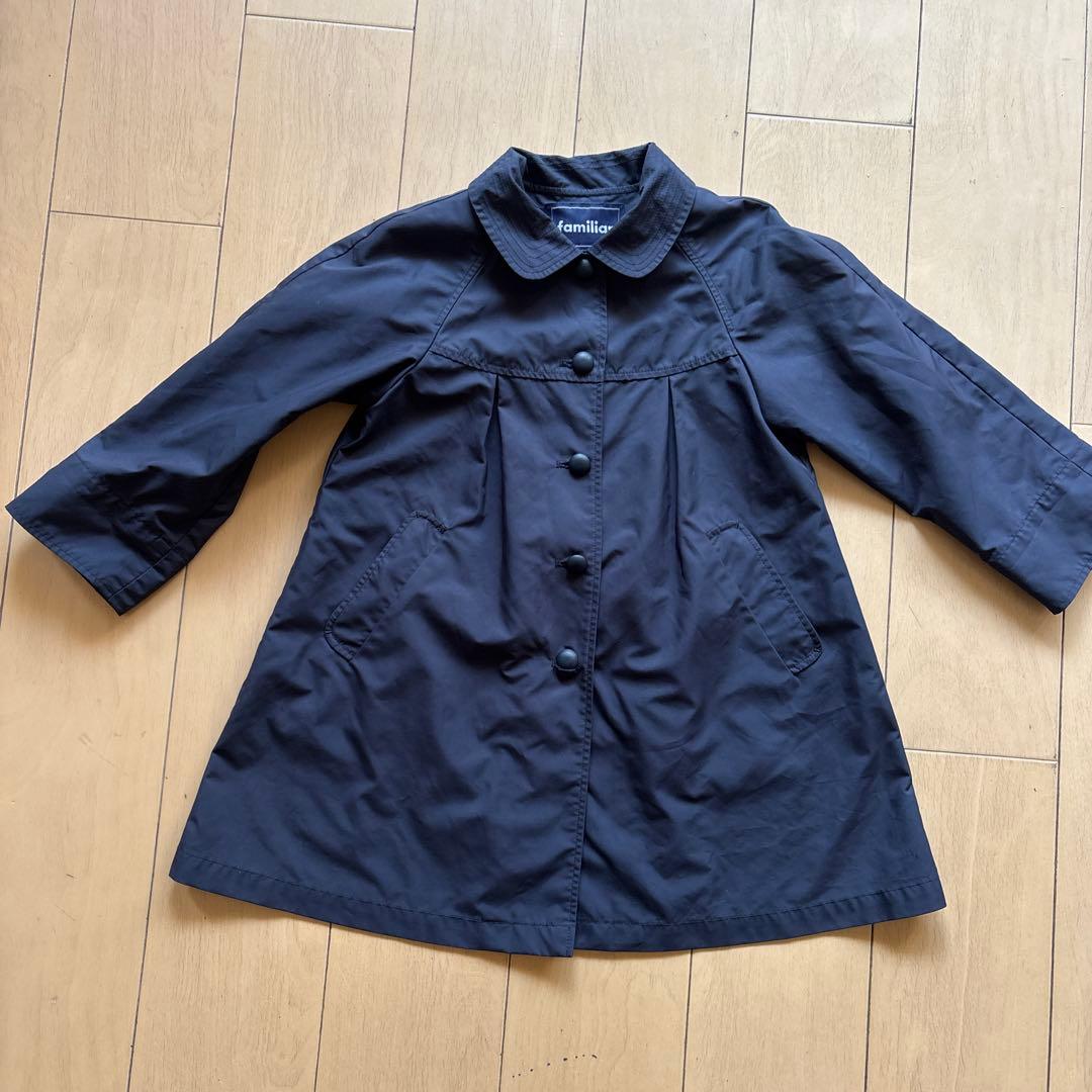 ファミリア 濃紺コート110 お受験 - メルカリ