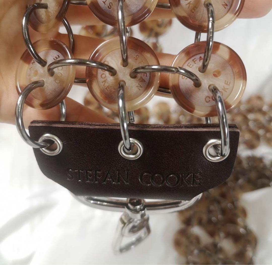 値下げ可 希少！！ ボタンストラップ バッグ　チェーン