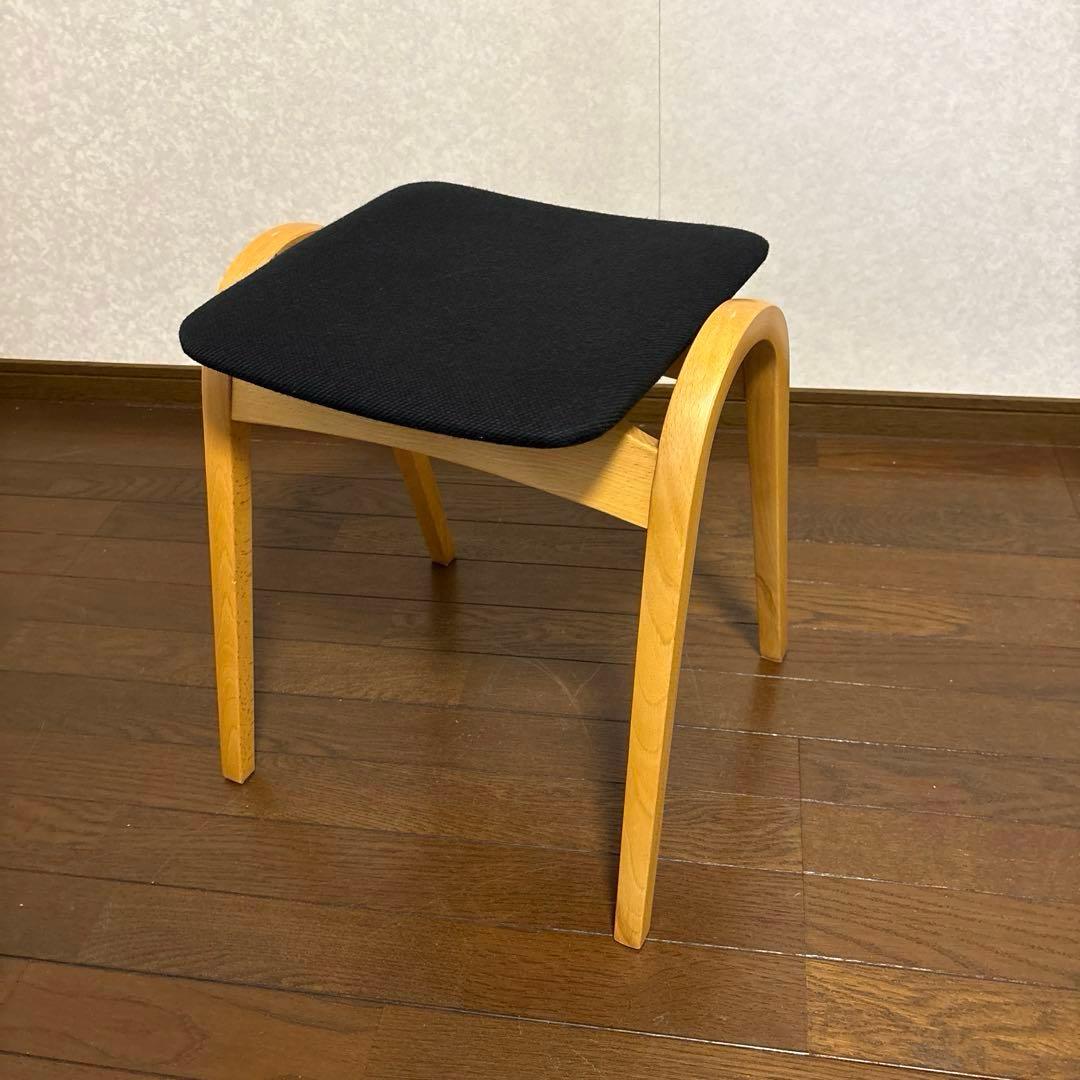 【良品】秋田木工 スタッキング スツール 剣持勇