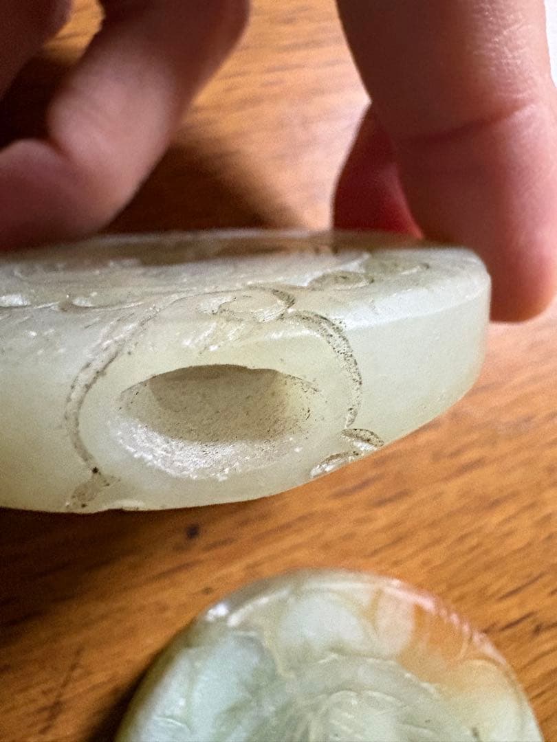 石？玉？の中国的置物 中国美術 2点まとめて5.5cm 51gと