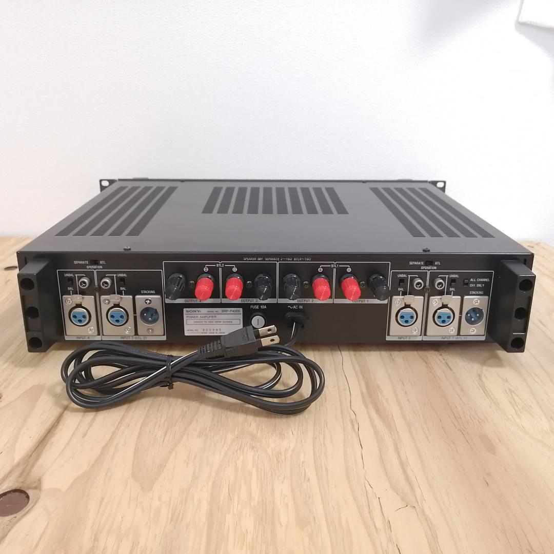 SONY 4chパワーアンプ SRP-P4005 SONY 4chパワーアンプ SRP-P4005