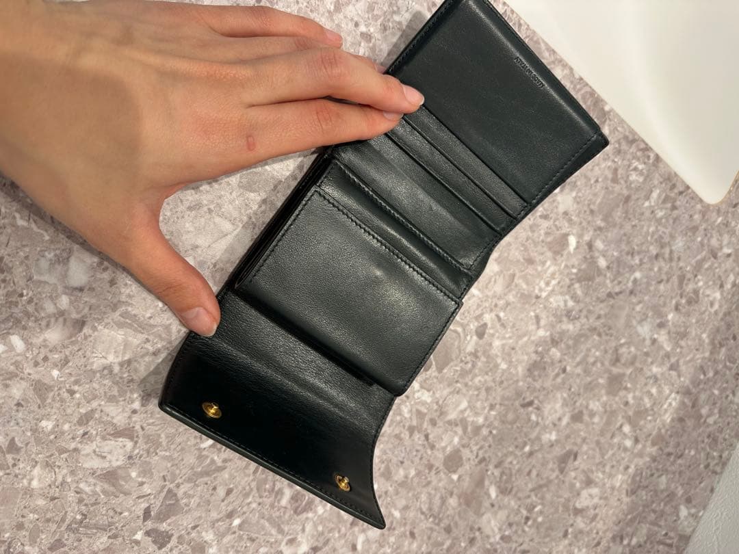 CELINE ダークグリーン 三つ折り財布
