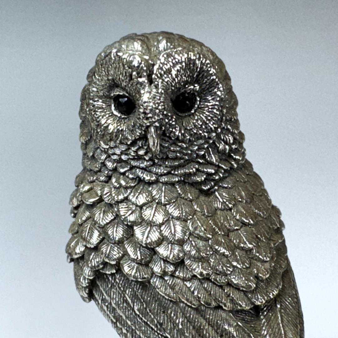 カントリーアーティスト スターリングシルバー フクロウ ふくろう 92g 英国