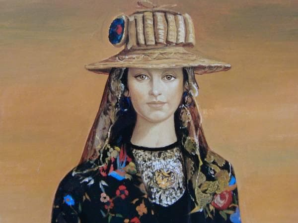 芝田米三、アビラのソンブレロ、希少な額装用画集より、新品高級額装付