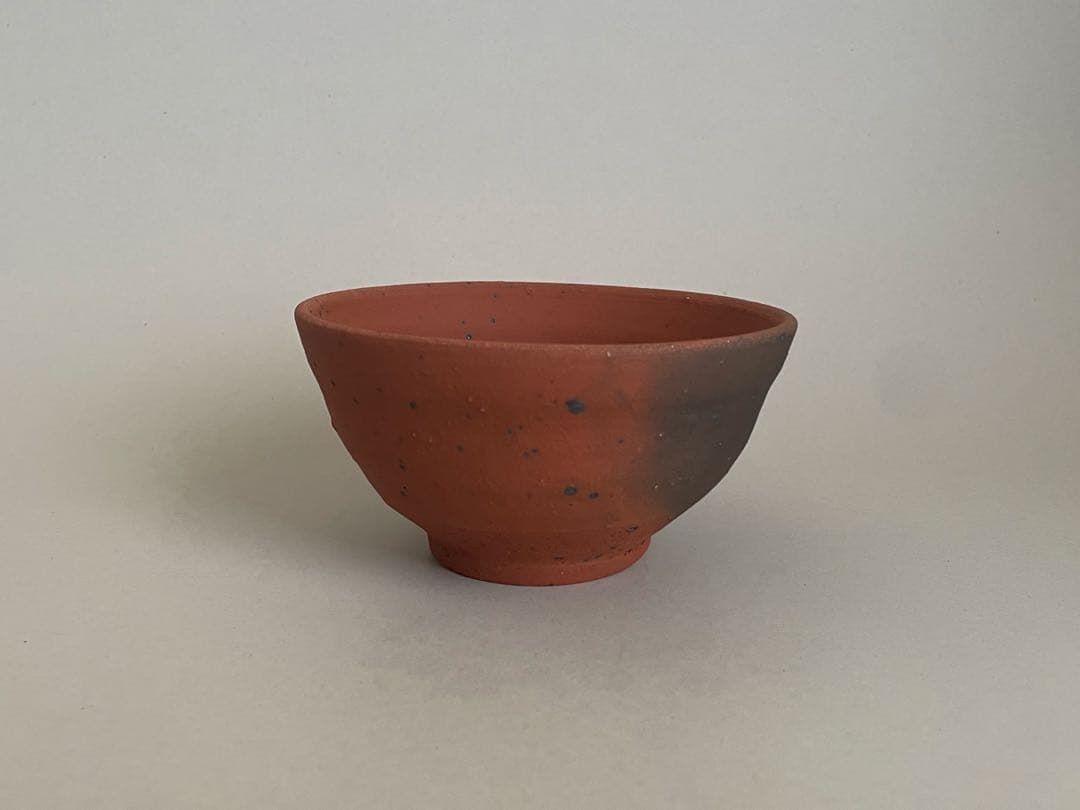 美品 中川伊作 南蛮焼茶碗 沖縄 知花窯 共箱・共布付き 茶道具 琉球 壺屋焼
