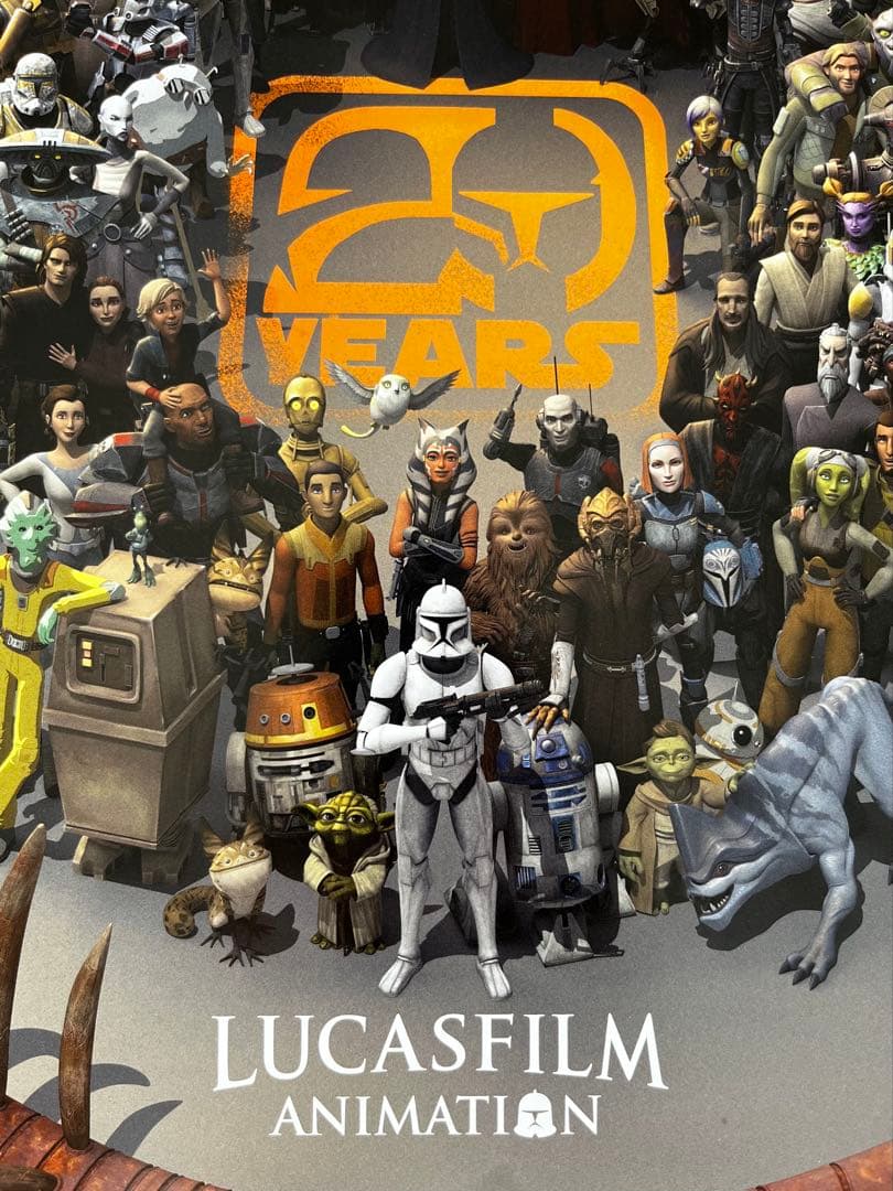 スターウォーズ ルーカスフィルムアニメーション 20周年ポスター