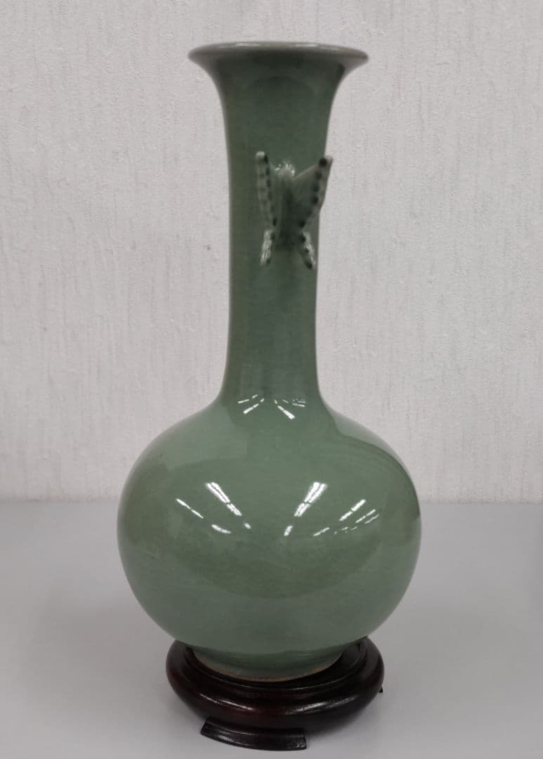 高麗青磁花瓶　海剛　D059