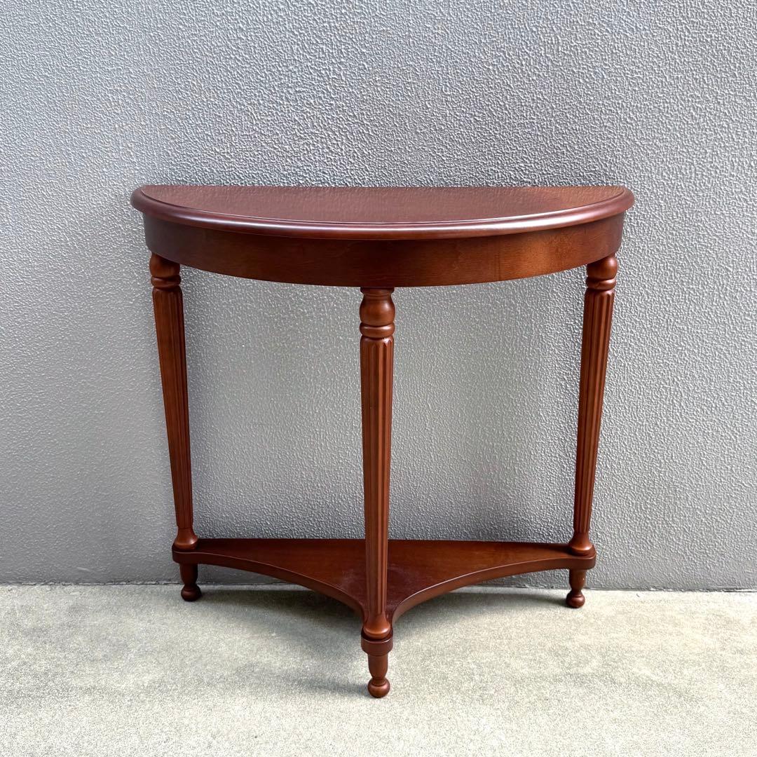 リノリウム×オーク×タモ カフェテーブル サイドテーブル ハンドメイド