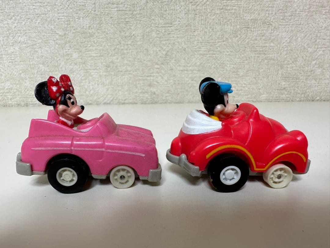 激レア ビンテージ レトロ ミッキー＆ミニー ミニカー トイカー 2個セット