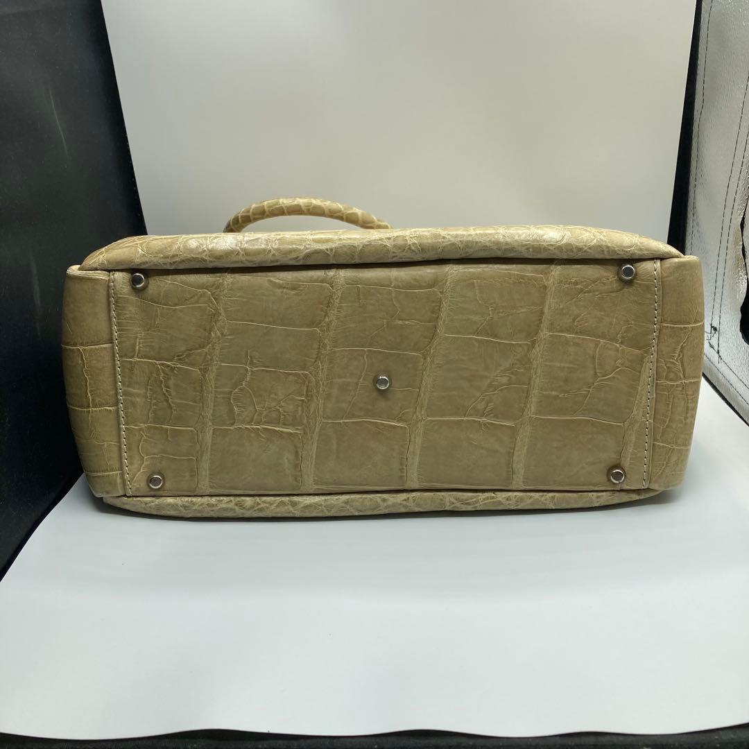 ⭐️ 定価数十万 マウロゴヴェルナ 本革 クロコダイル ワニ革 バッグ　イタリア製