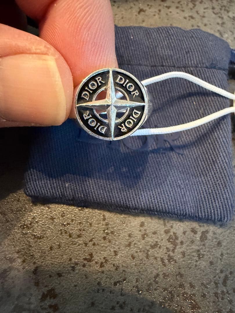 ★正規品★ Mサイズ★DIOR × STONE  シグネットリング