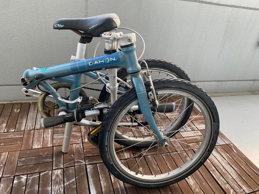 未整備 DAHON ダホン 折りたたみ自転車 青