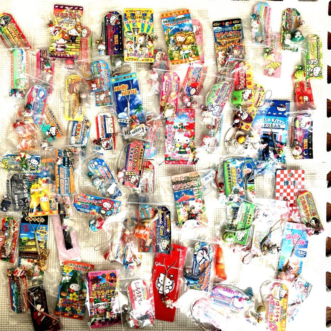 ご当地キティ ファスナーマスコット ハローキティ根付ストラップ50個