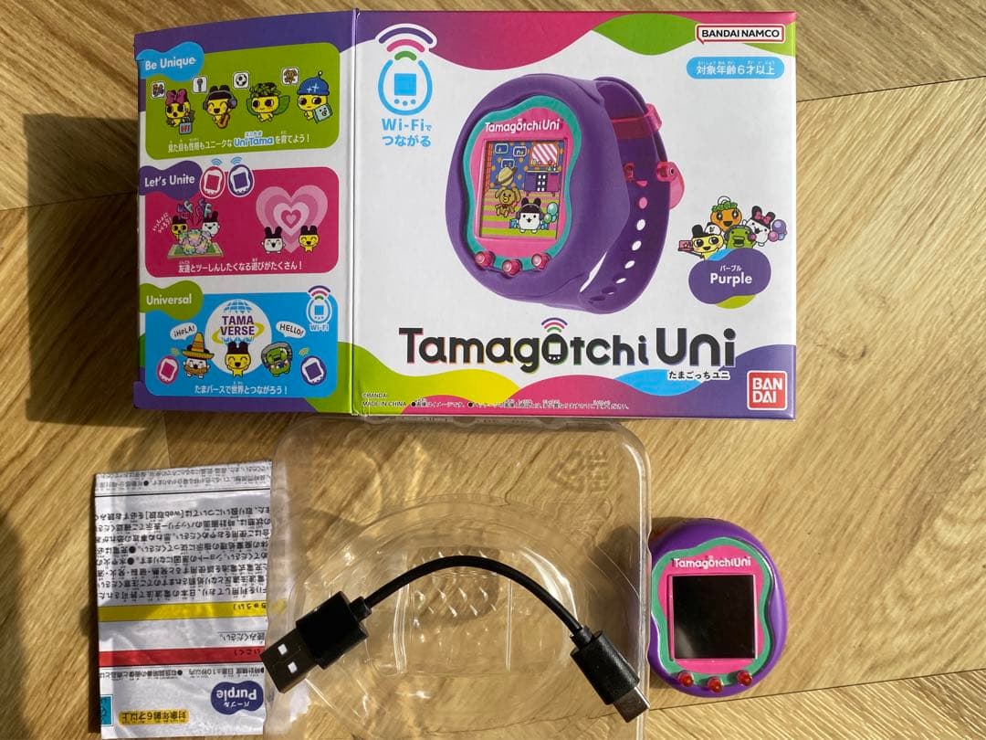 売約済】たまごっちユニ パープル 値下げ☆たまごっちユニ パープル