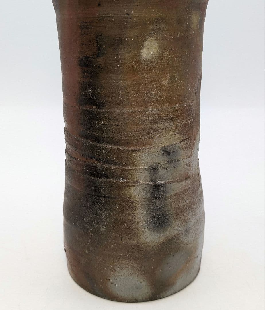 伝統工芸士 高原敏 備前焼 細水指A 共箱共布 水差し 茶道具 茶器