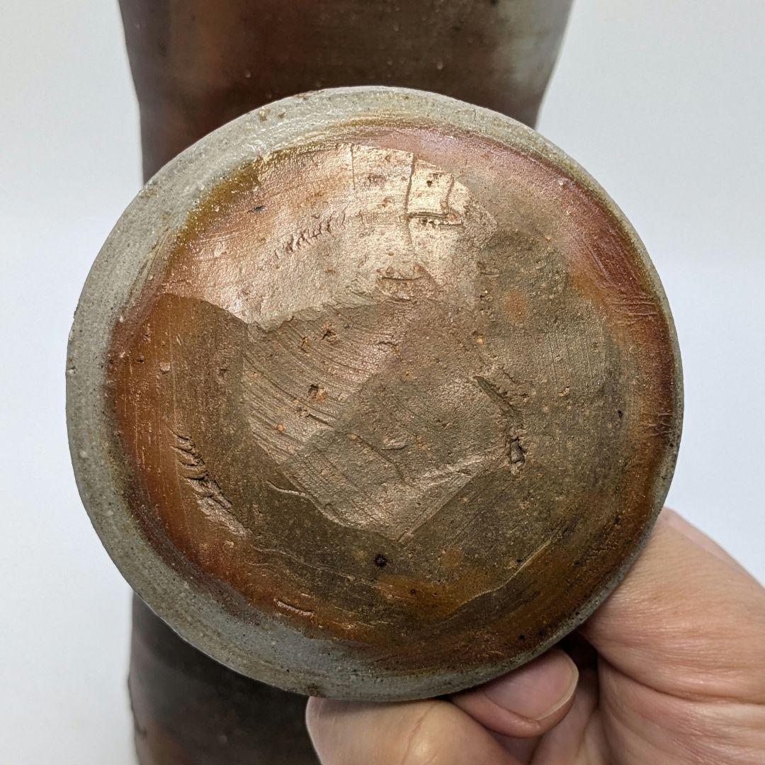 伝統工芸士 高原敏 備前焼 細水指A 共箱共布 水差し 茶道具 茶器