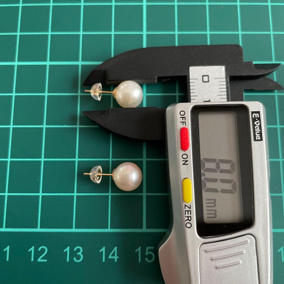 宇和島産 あこや本真珠 パール ピアス K18製（真珠 ピアス）