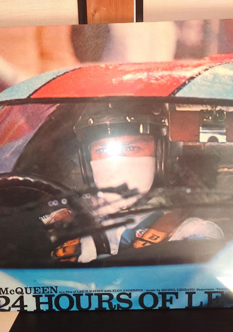 スティーブマックイーン 栄光のル・マン ポスターパネル Size B1 美品