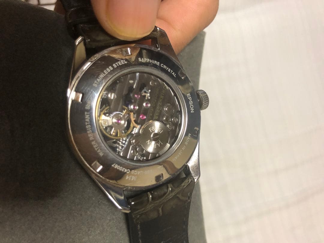 ORIENT STAR スケルトン 手巻き時計