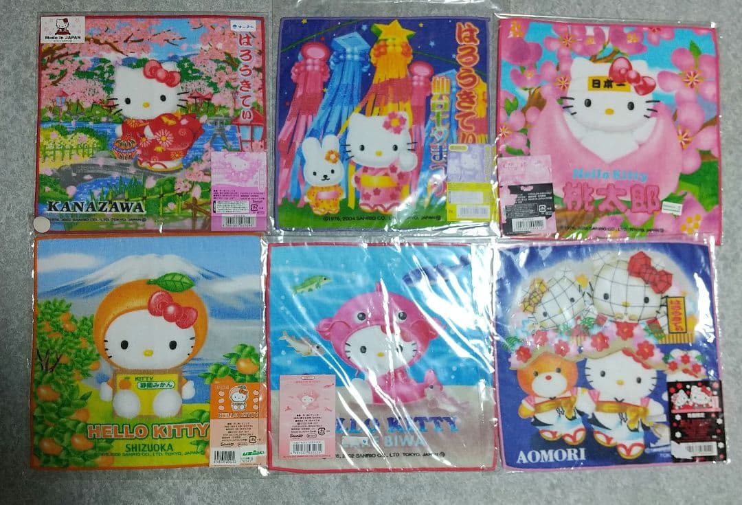 新品未開封 HelloKitty ハローキティ ご当地 タオル 41枚セット☆
