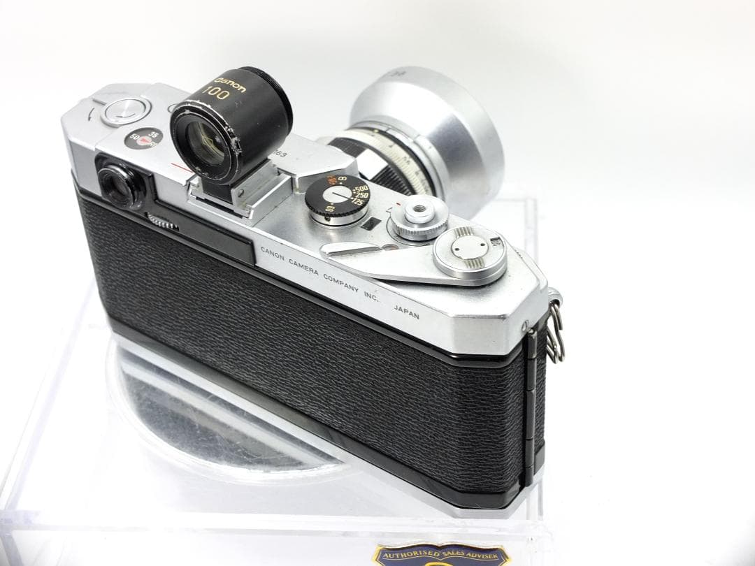 実写確認整備品】キャノン L2／50㎜f2.8ゼブラ・フード付