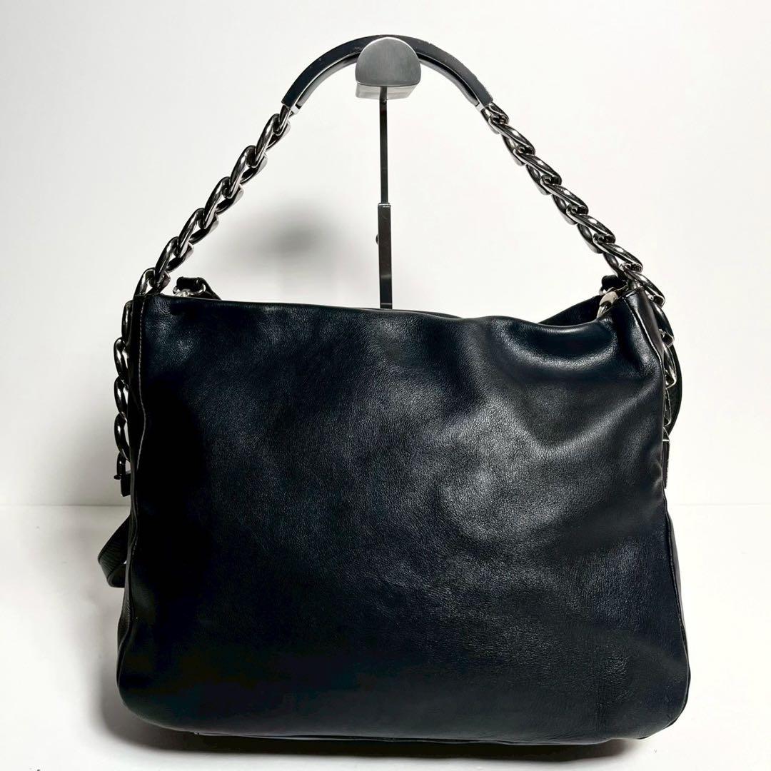 【超希少・極美品】マルジェラ 2way IDブレス チェーンショルダー 黒