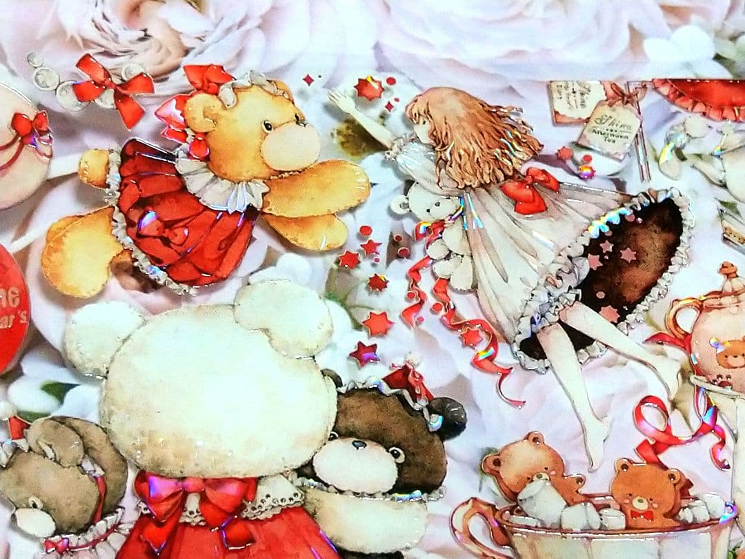 J369＃专属熊熊(贝壳光)shine切り売り海外人物マステ女の子