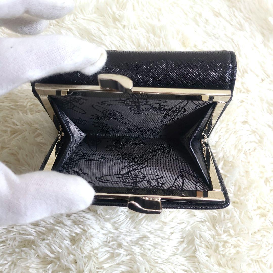 ヴィヴィアンウエストウッド 三つ折り財布 がま口 レザー オーブ