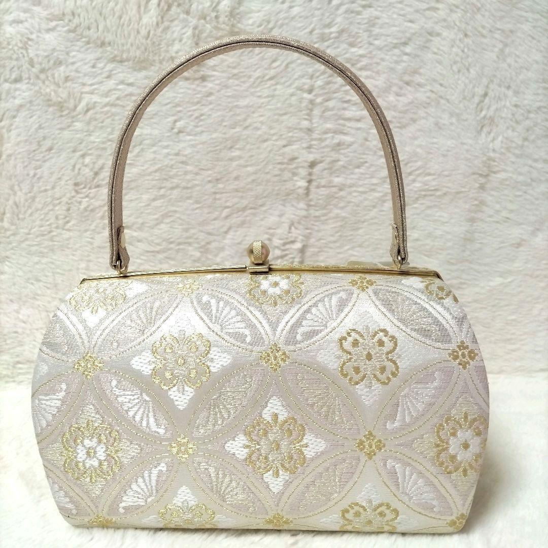 【新品タグ付き】フォーマル 礼装用 草履 バッグ セット 七宝柄 正絹 西陣織