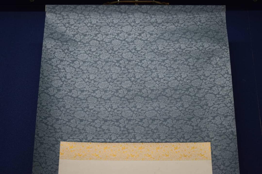 真作/籟山/山水漁師人物図/布袋屋掛軸HJ-258