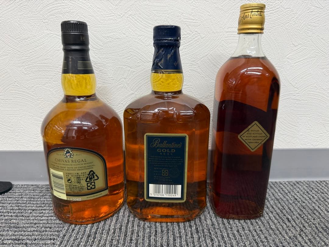 古酒セット】ジョニーウォーカーなど ウイスキー 3本 まとめ