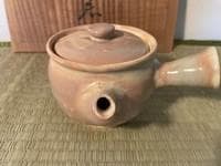 萩焼茶器揃 急須 茶注 湯呑 共箱付き （玉佛山 野坂康起 ）