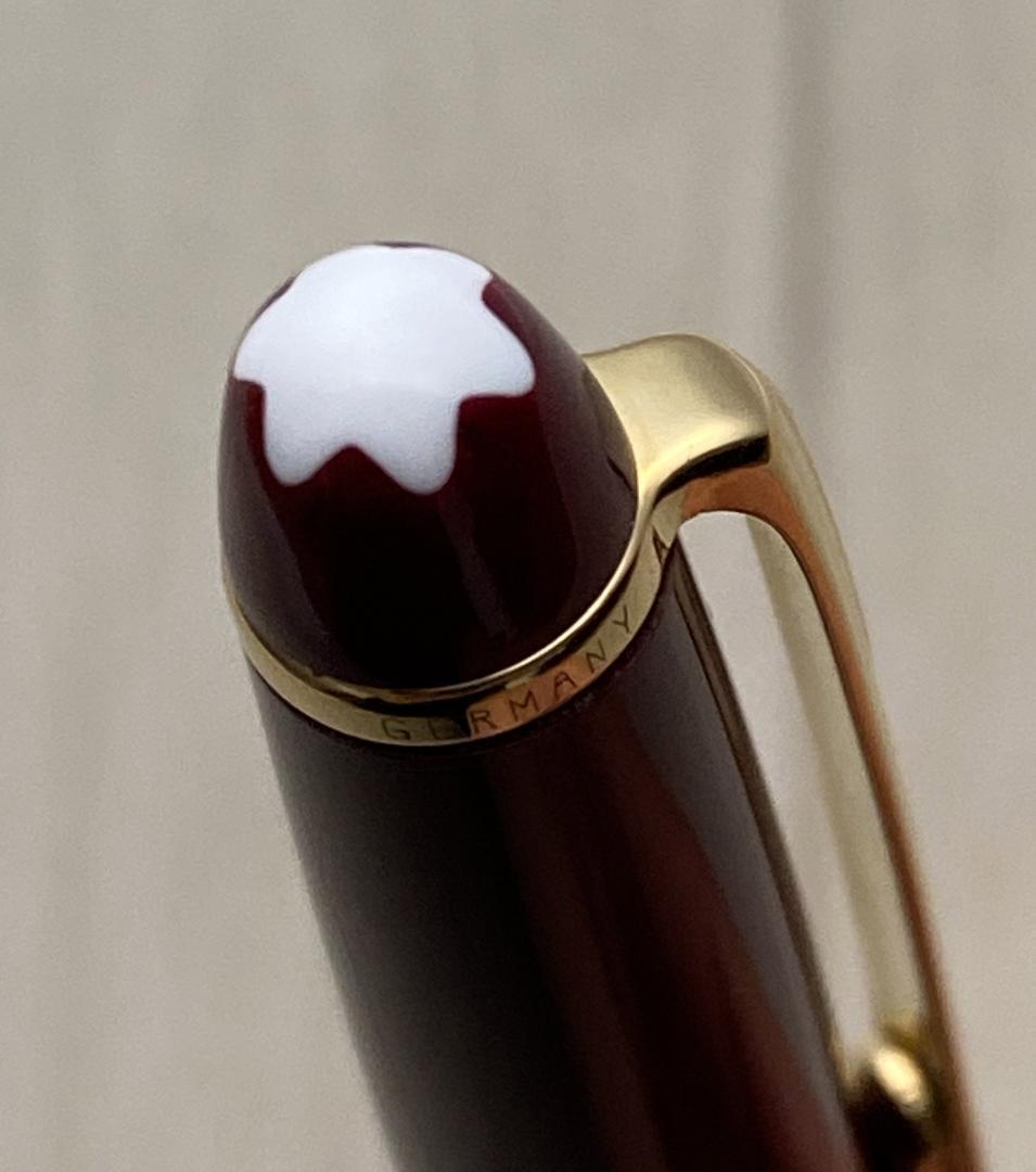 ドイツ製 モンブラン ボルドー色x ゴールド 164 クラシック ボールペン