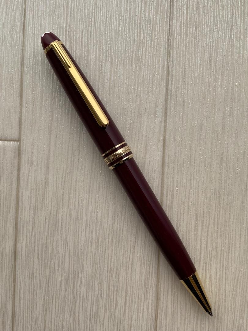 ドイツ製 モンブラン ボルドー色x ゴールド 164 クラシック ボールペン