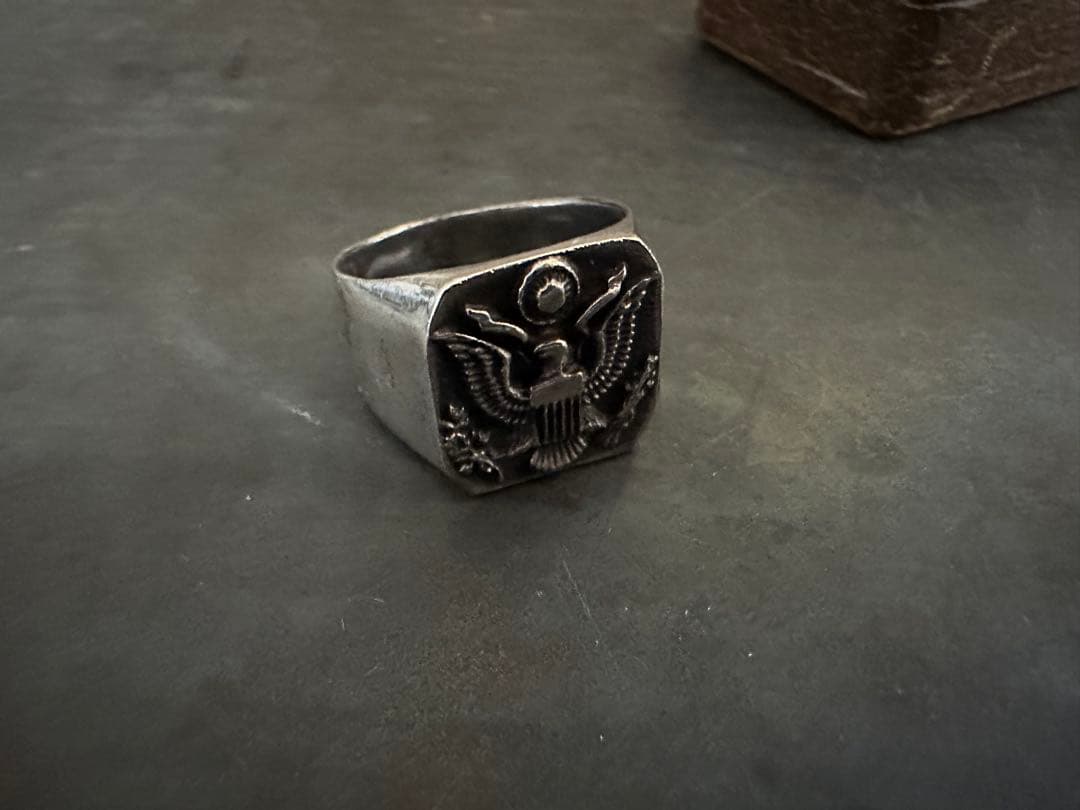 希少　ヴィンテージ　リング　シルバー　925 アンティーク　アメリカ　アーミー