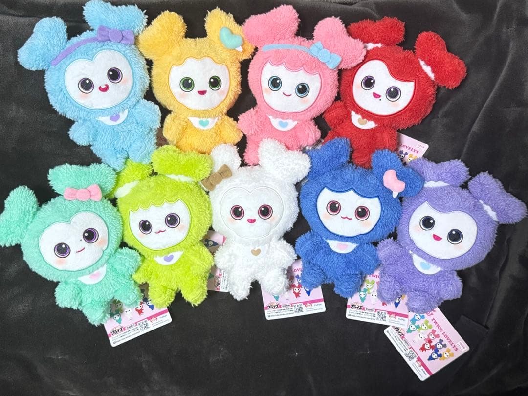 GIGO限定 TWICEふわもこおすわり ぬいぐるみ 全9種コンプリートセット