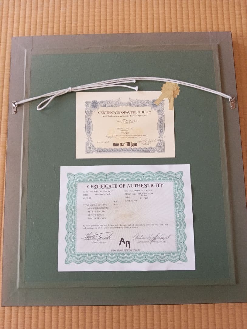 売約予定。チャールズファジーノ　Winter At The Met　鑑定書付き