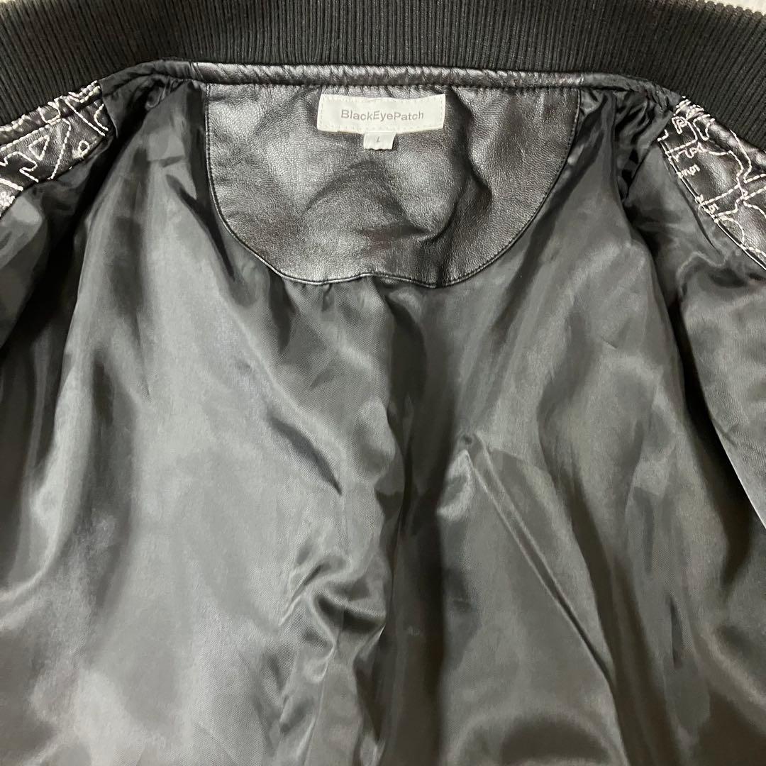 ブラックアイパッチ 総柄 刺繍 ジャケット ブルゾン ジャンパー