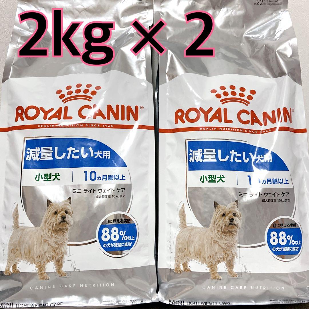 ロイヤルカナン ミニ ライト ウェイトケア 2kg×2 犬 減量 総合栄養食