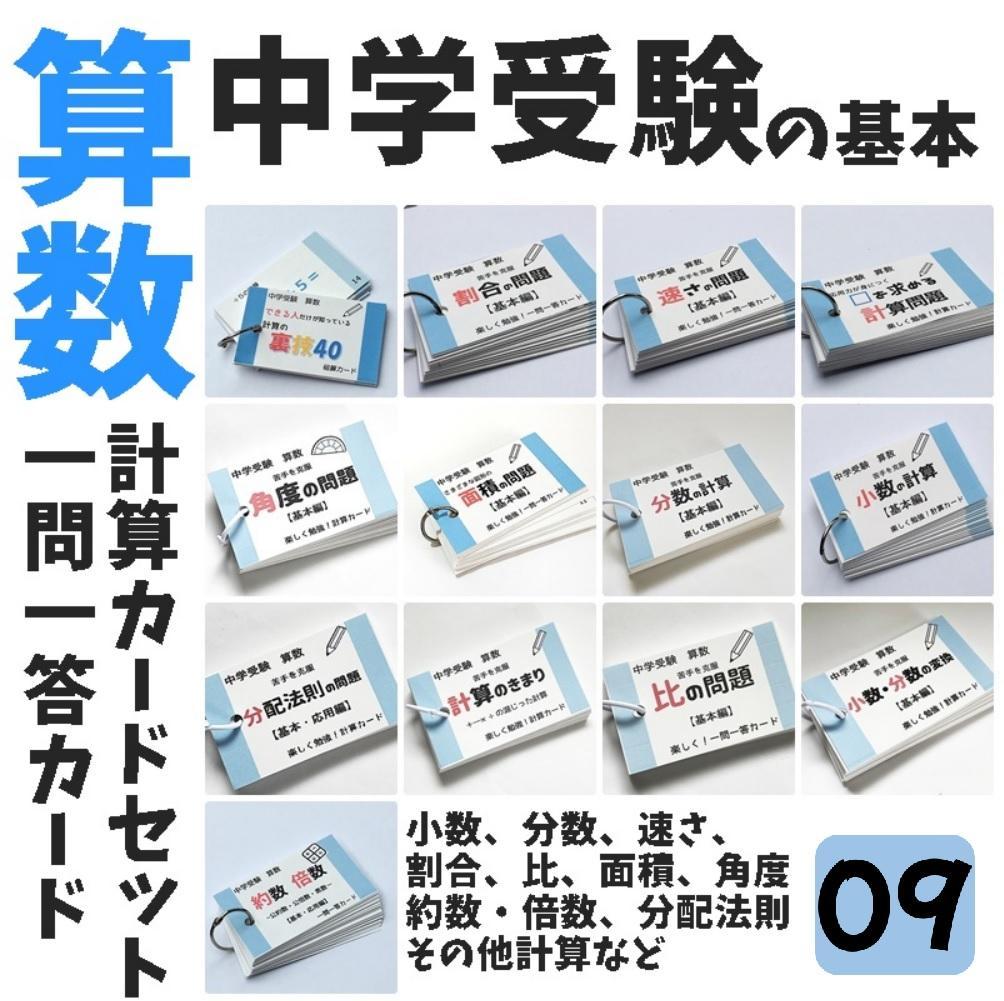 100】中学受験 国語・算数・理科・社会 暗記カード セット商品 テスト