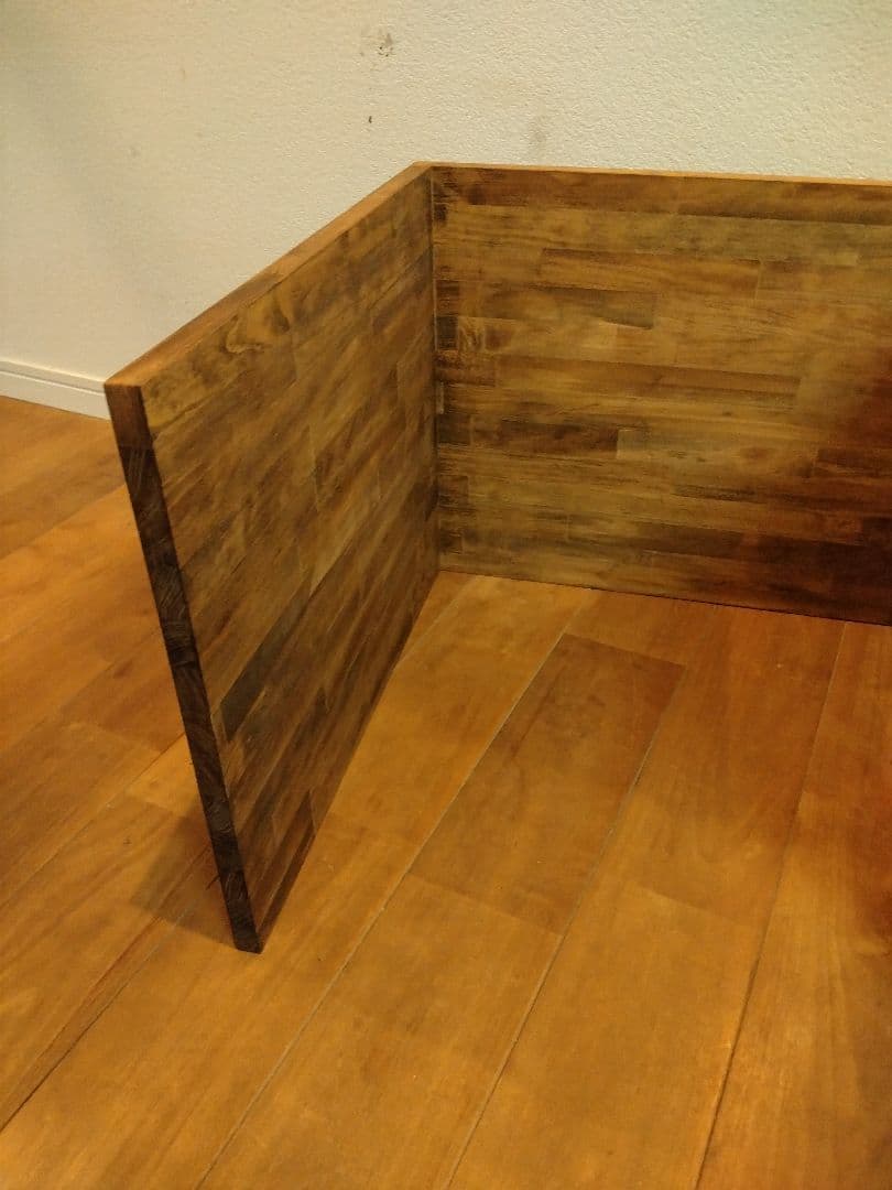 木製 ハンドメイド オーダー コの字 ワトコオイル 踏み台 サイド